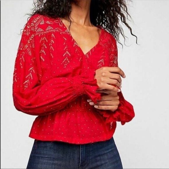 Free People Counting Stars Shirt Small NWT - Picture 2 of 9